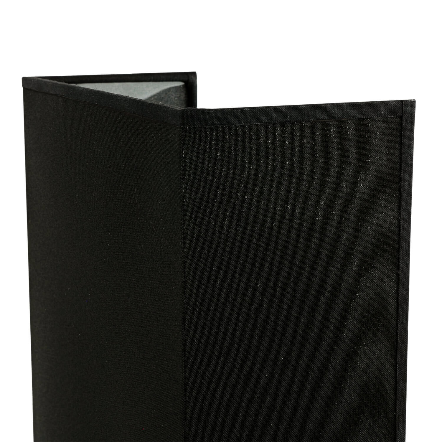 Stoff Wandleuchte Schwarz eckig E27 Loft Design ALICE Dateiordner, Datei-Ordner