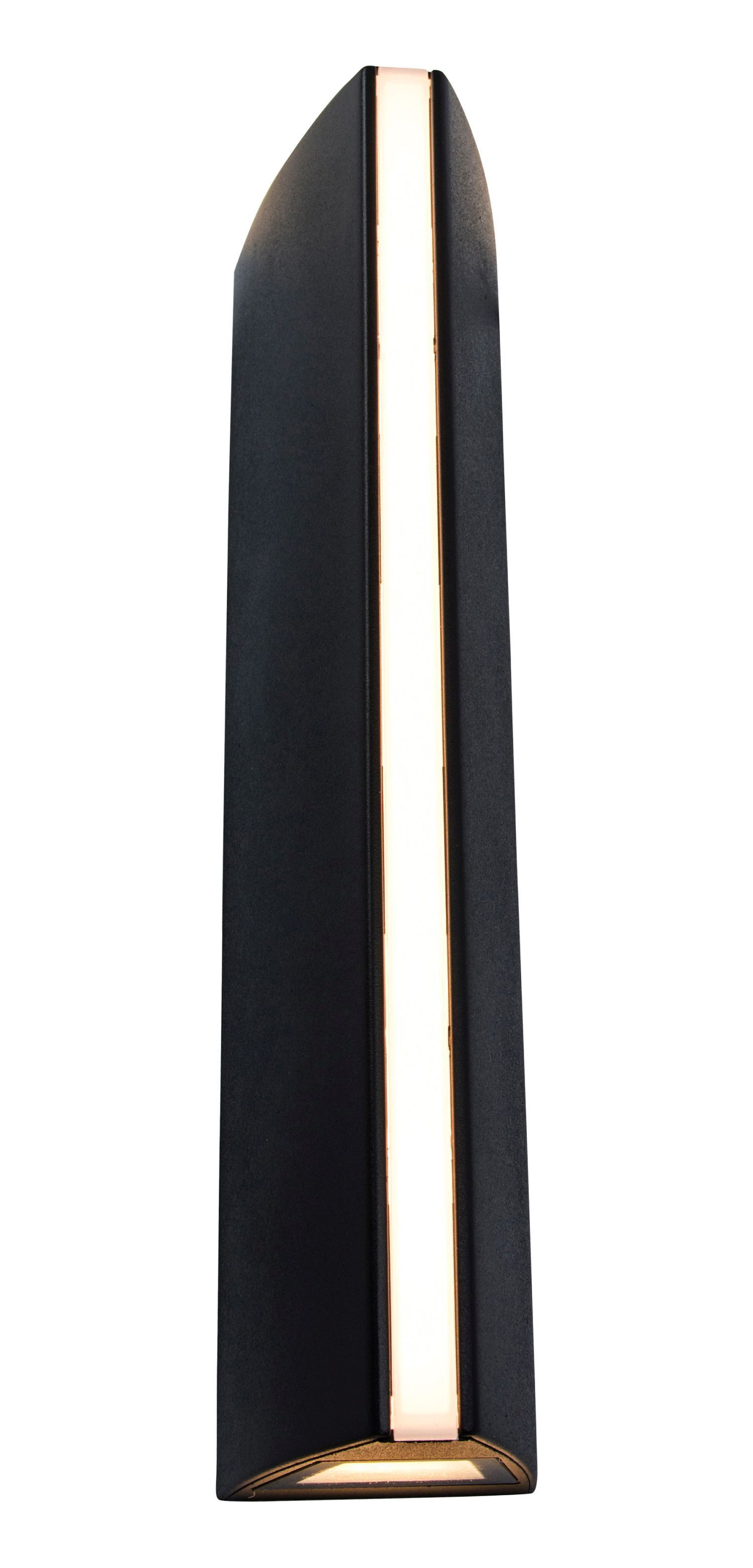 Lampe d'extérieur noire Moderne E27 IP54 H:30 cm faible éblouissement Lampe