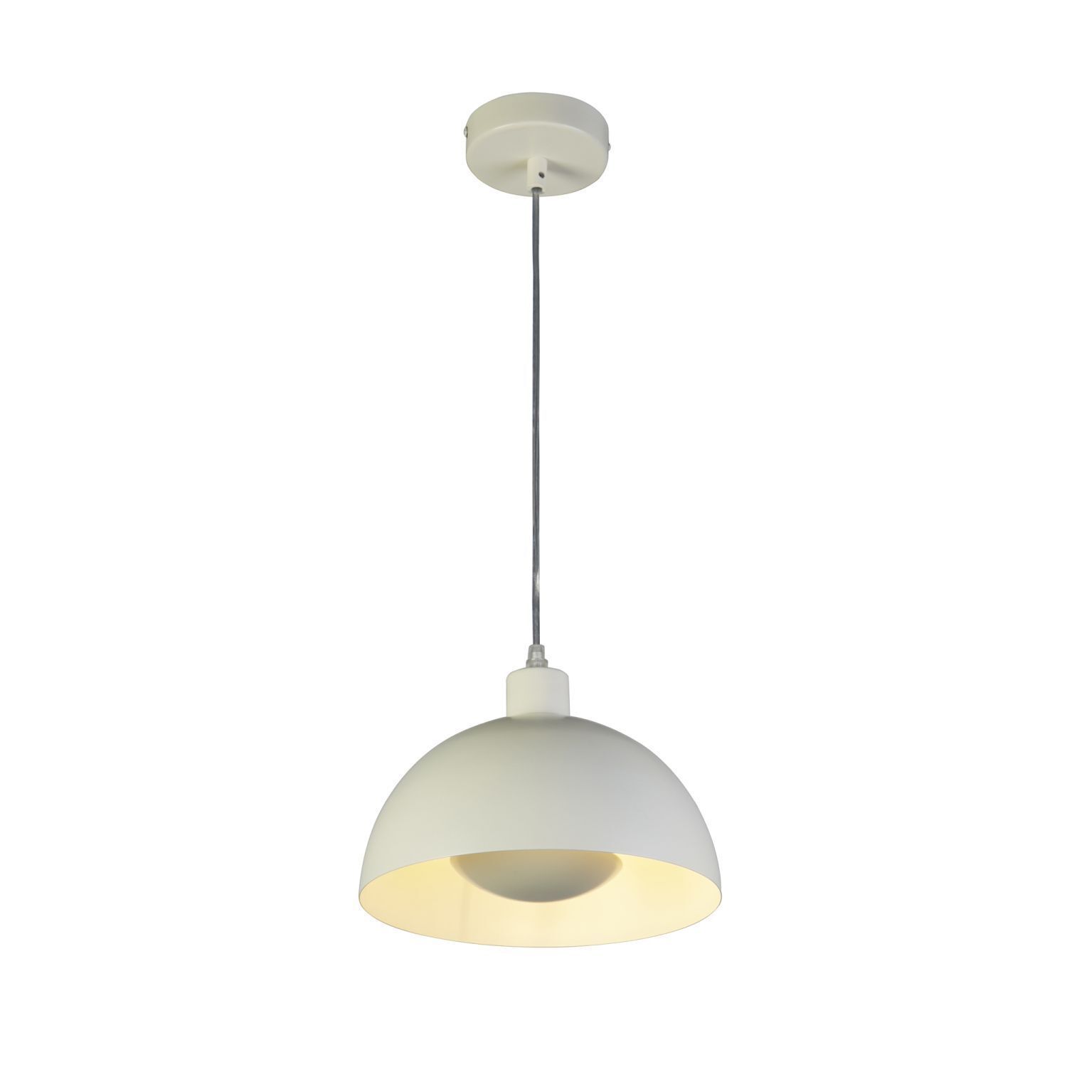 Suspension Loft E27 jusqu'à 60 W Ø25 cm métal crème