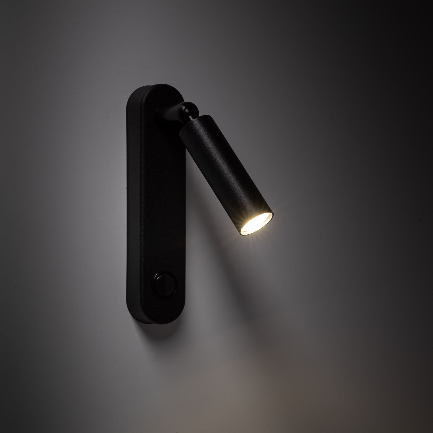 Wandleuchte mit Schalter Metall G9 H: 22cm schwenkbar Schwarz Lampe, Beleuchtung