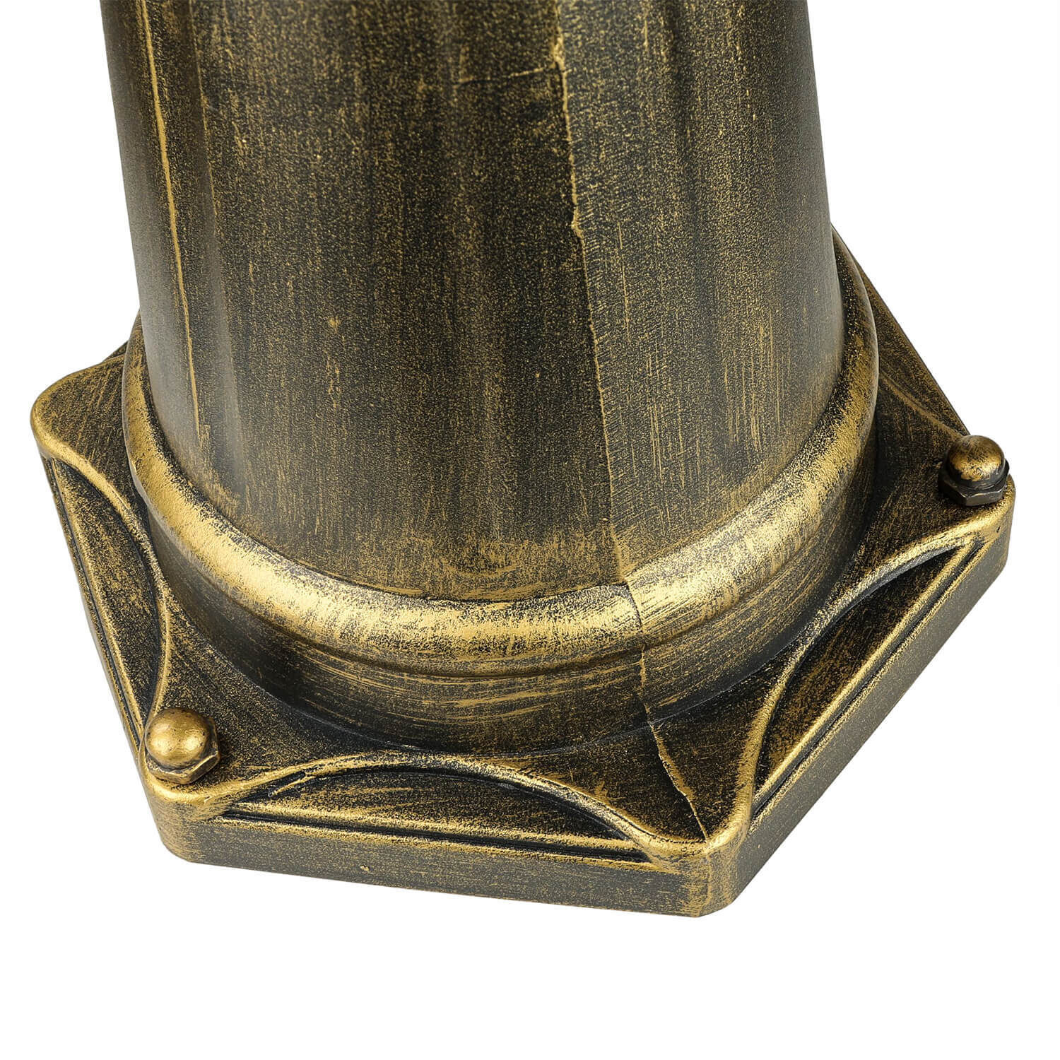 Grand candélabre BREST or antique 3xE27 2,1m de haut Bronze, Architektur, Säule