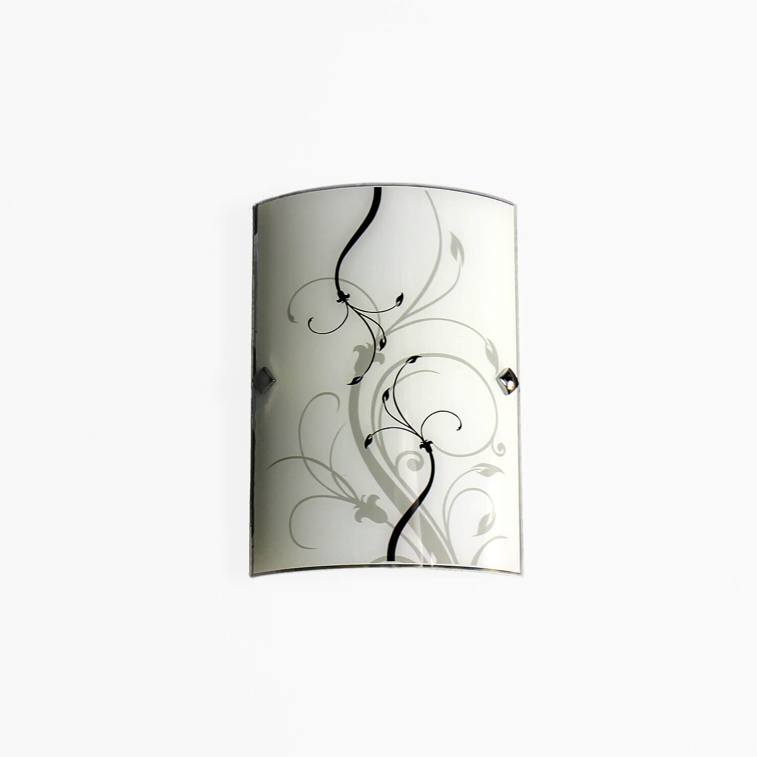 Wandleuchte, Lampe, Dekor, Glas, Schwarz-Weiß-Design