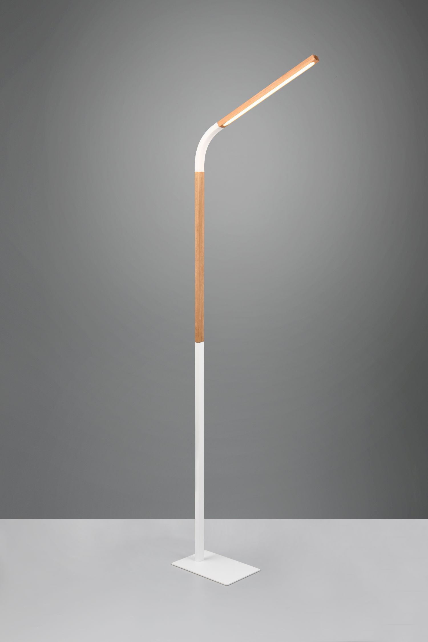 Lampadaire LED ajustable métal blanc 1400 lm