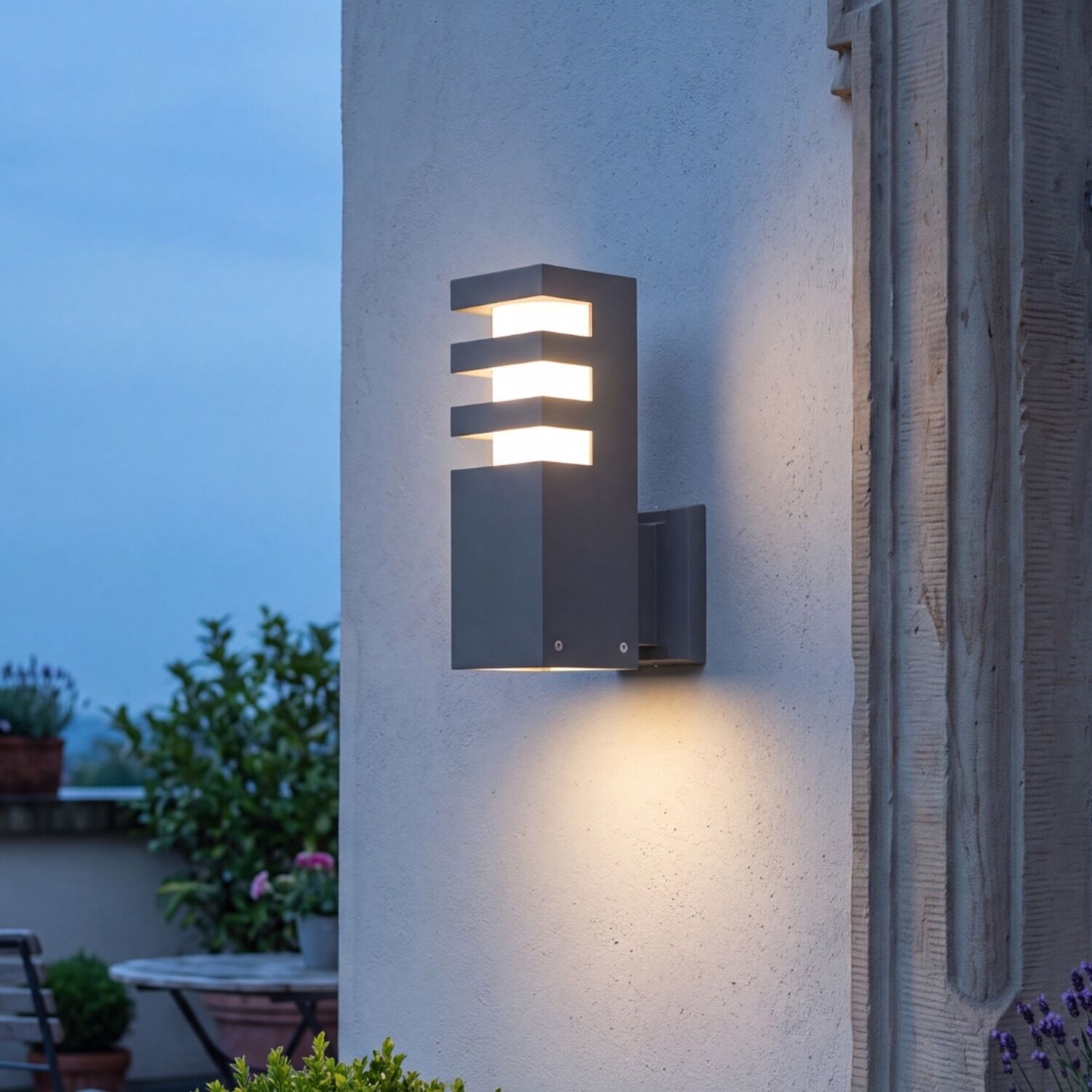 Außen Wandlampe Anthrazit IP54 wetterfest
