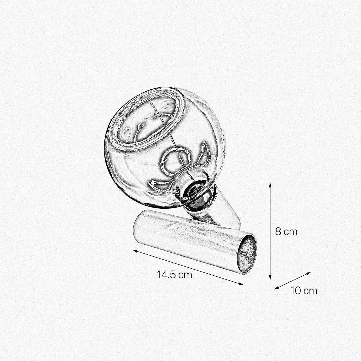 Tischleuchte klein H: 8 cm Echt-Messing E27 in Bronze hell Kunst, Zeichnen