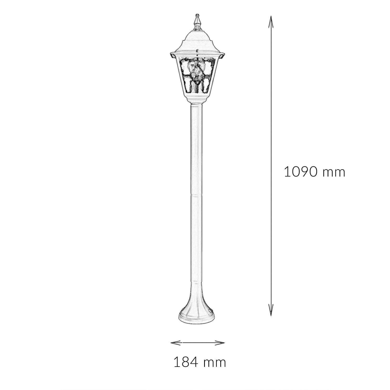 aussen-stehleuchte-wegeleuchte-leadworth-1-flammig-schwarz-rustikal-vintage-8 Laterne, Gartenlampe, Standleuchte, Metall, Außenbeleuchtung