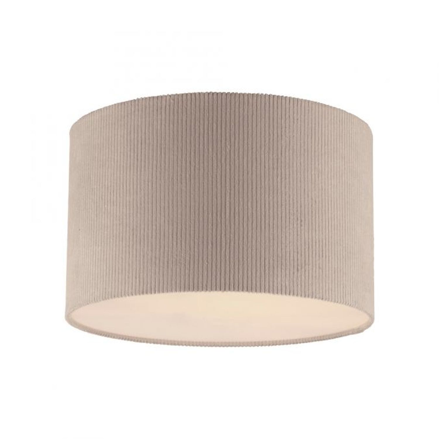 Stoff Deckenlampe blendarm Beige E27 Ø35 cm gemütlich Deckenleuchte, Lampe