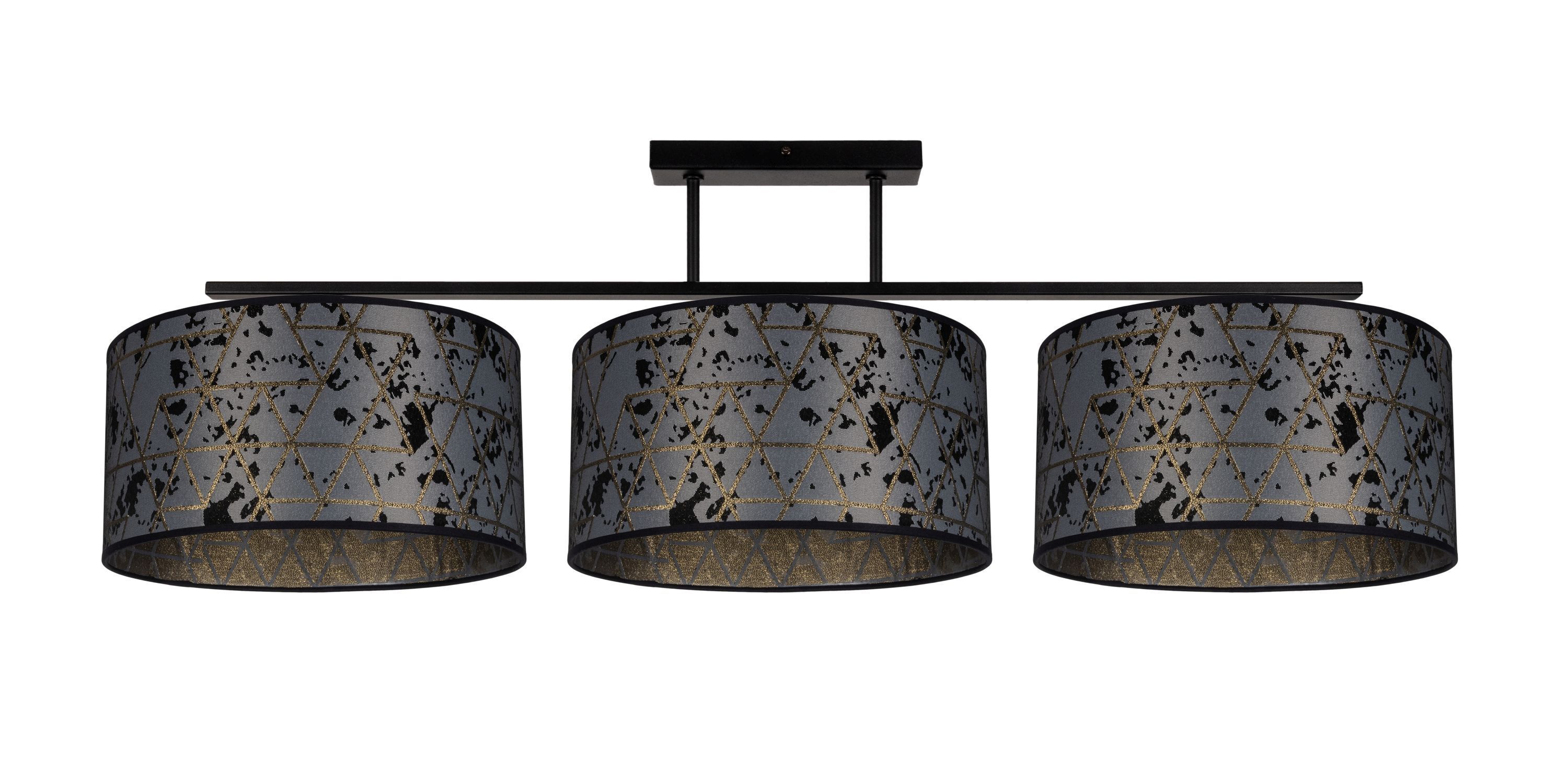 Deckenleuchte, Dreiflammig, Schwarz, Muster, Lampen Shade