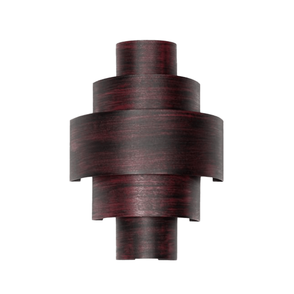 Wandleuchten Modern Holz, Holzmaserung, Kappe, Befestigung, Verbinder