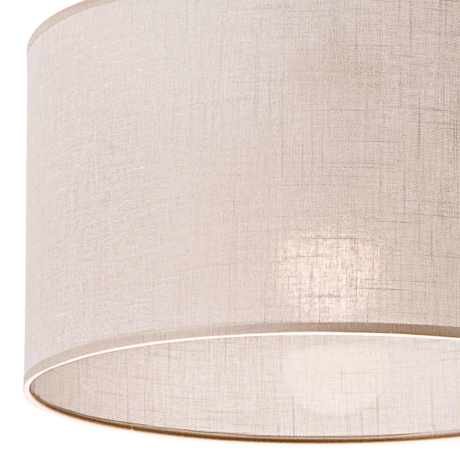 Suspension Abat-jour en tissu Ø 35 cm Beige réglable E27