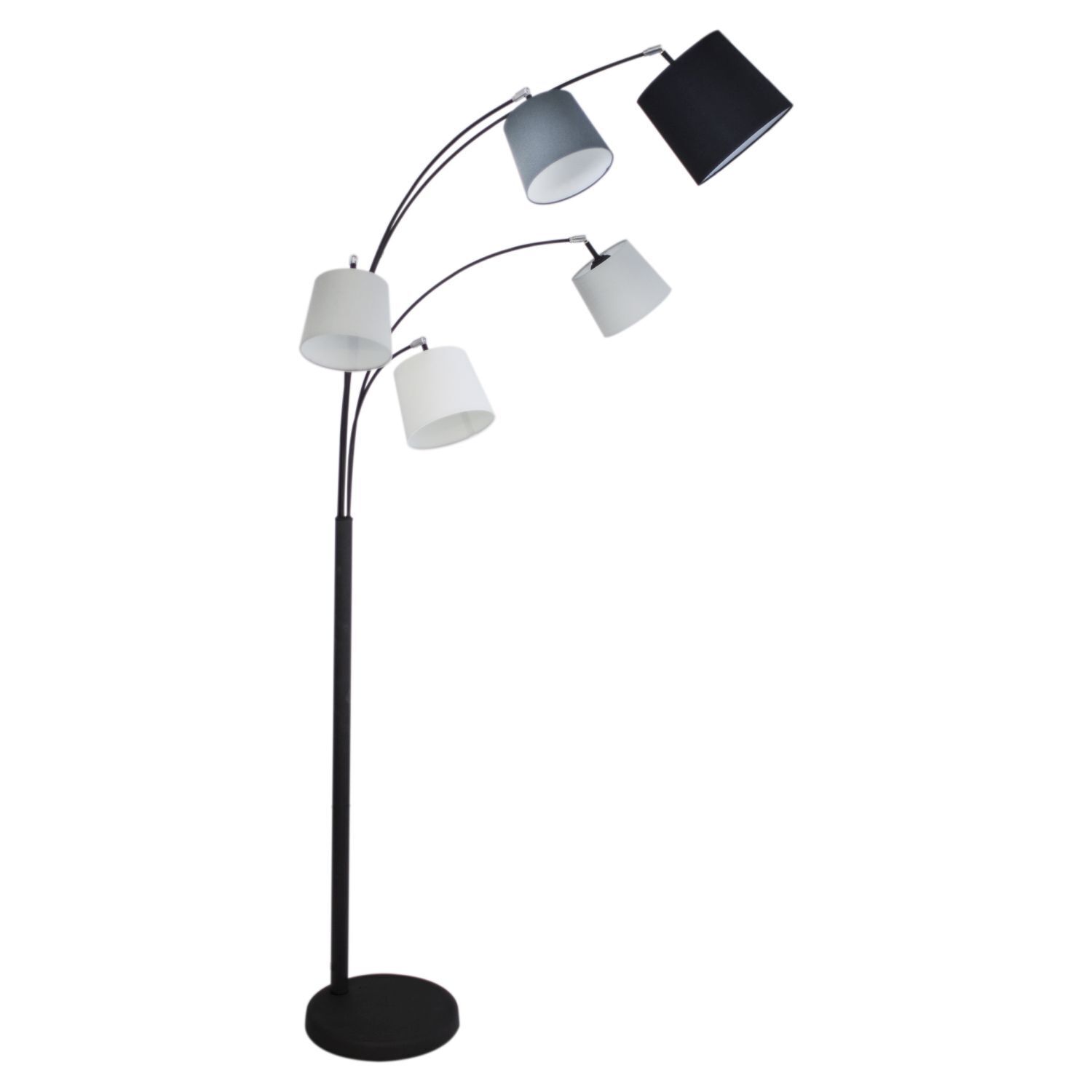 Lampe de sol grande 200 cm 5 flammes E14 orientables