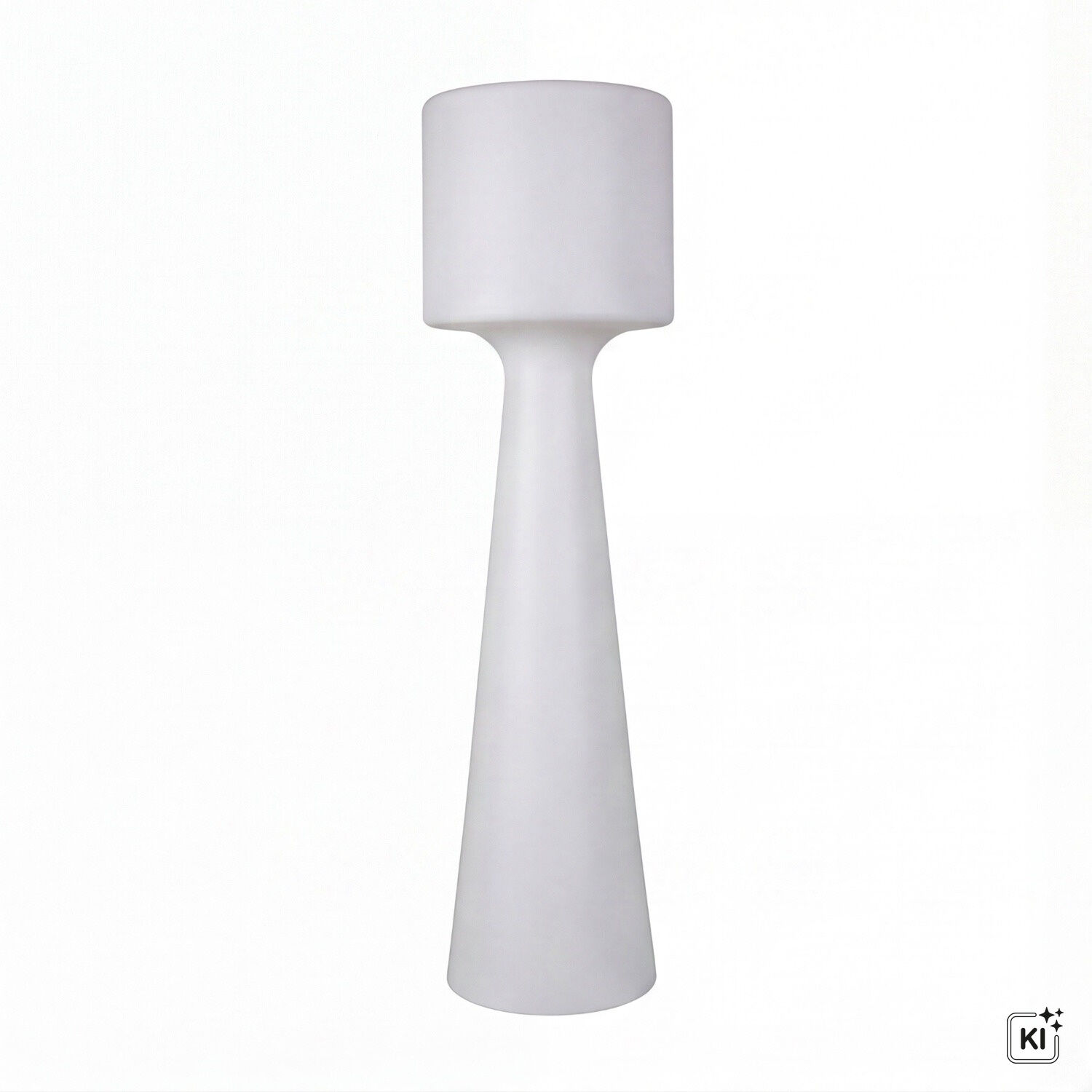 126650-deko-stehlampe-aussen-ip65-170-cm-weiss-mit-led-6000-k-2000-lm-kabel-stecker-aussenleuchte-garten-wegeleuchte-1 Lampe, Stehlampe, Weiß, Minimalistisch, Kegelform
