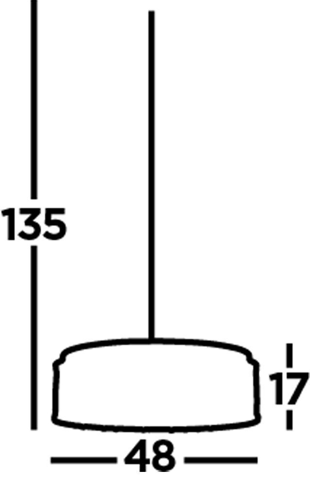 Hängelampe Kristall Ø 48 cm H: max. 135 cm verstellbar 7x G9