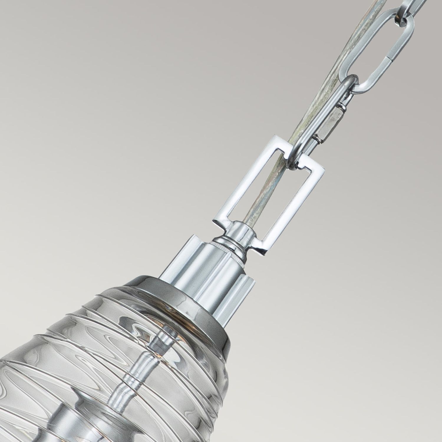 Lampe à suspendre verre métal E27 D : 29,5 cm rond FREJA