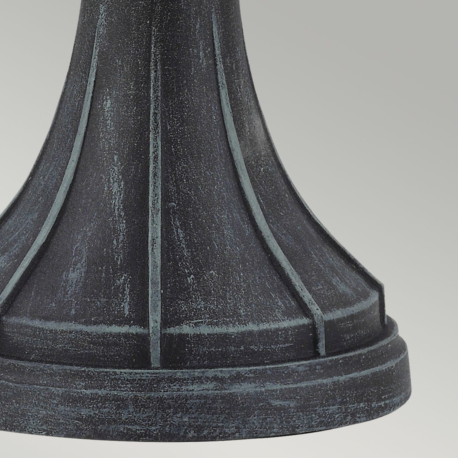 Lampe de socle Vintage Rustique Noir Vert antique 41 cm