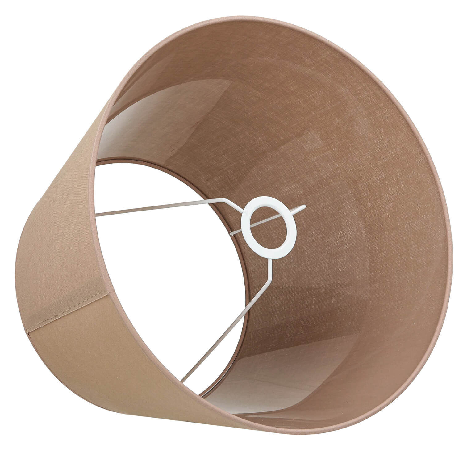 Abat-jour conique WILLOW Tissu Lampadaire E27 Lampe, Sperrholz, Holz