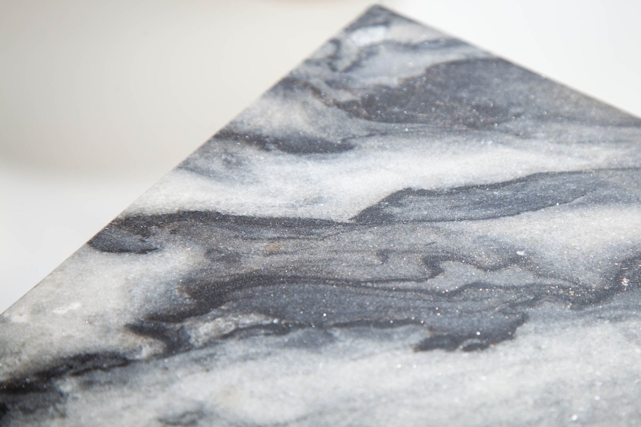 Couchtisch Marmor Metall in Grau Schwarz 50 x 50 cm Fußboden, Bodenbeläge, Fels