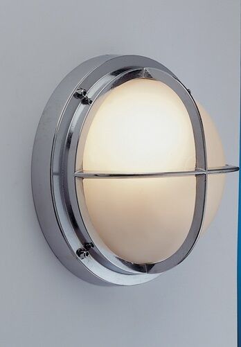 Applique murale chrome LED laiton véritable IP54 Extérieur maritime