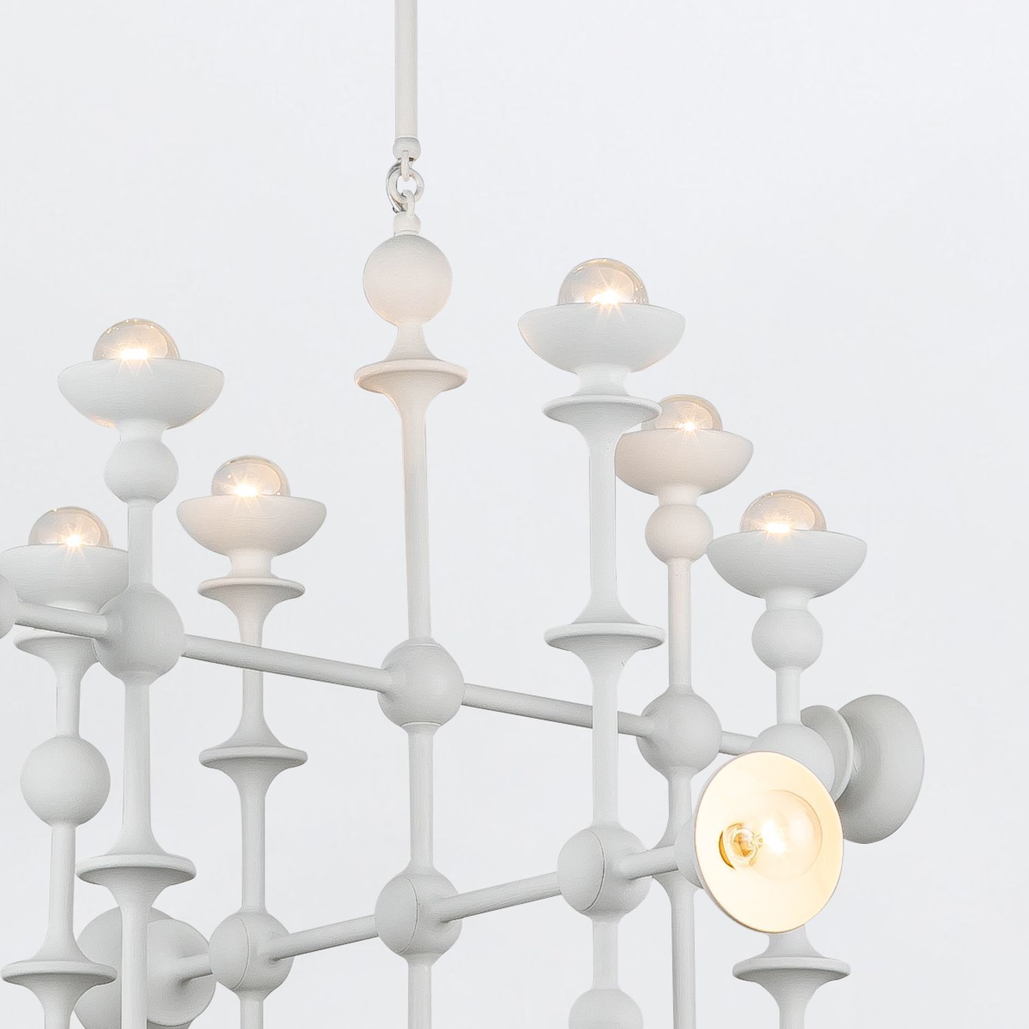 haengelampe-schlafzimmerbeleuchtung-pendelleuchte-esstisch-alarun-18x-e14-bis-40w-weiss-antik-dimmbar-stahl-le141982-05 Chandelier, Deckenleuchte, Weiß, Mehrarmig, Moderner Stil