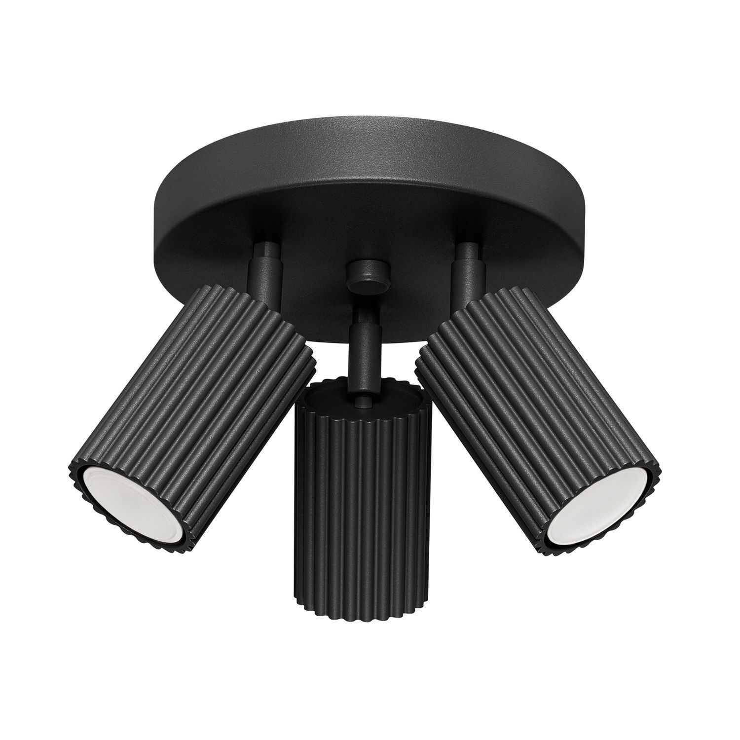 Deckenlampe Schwarz Aluminium GU10 Ø19,5 cm schwenkbar