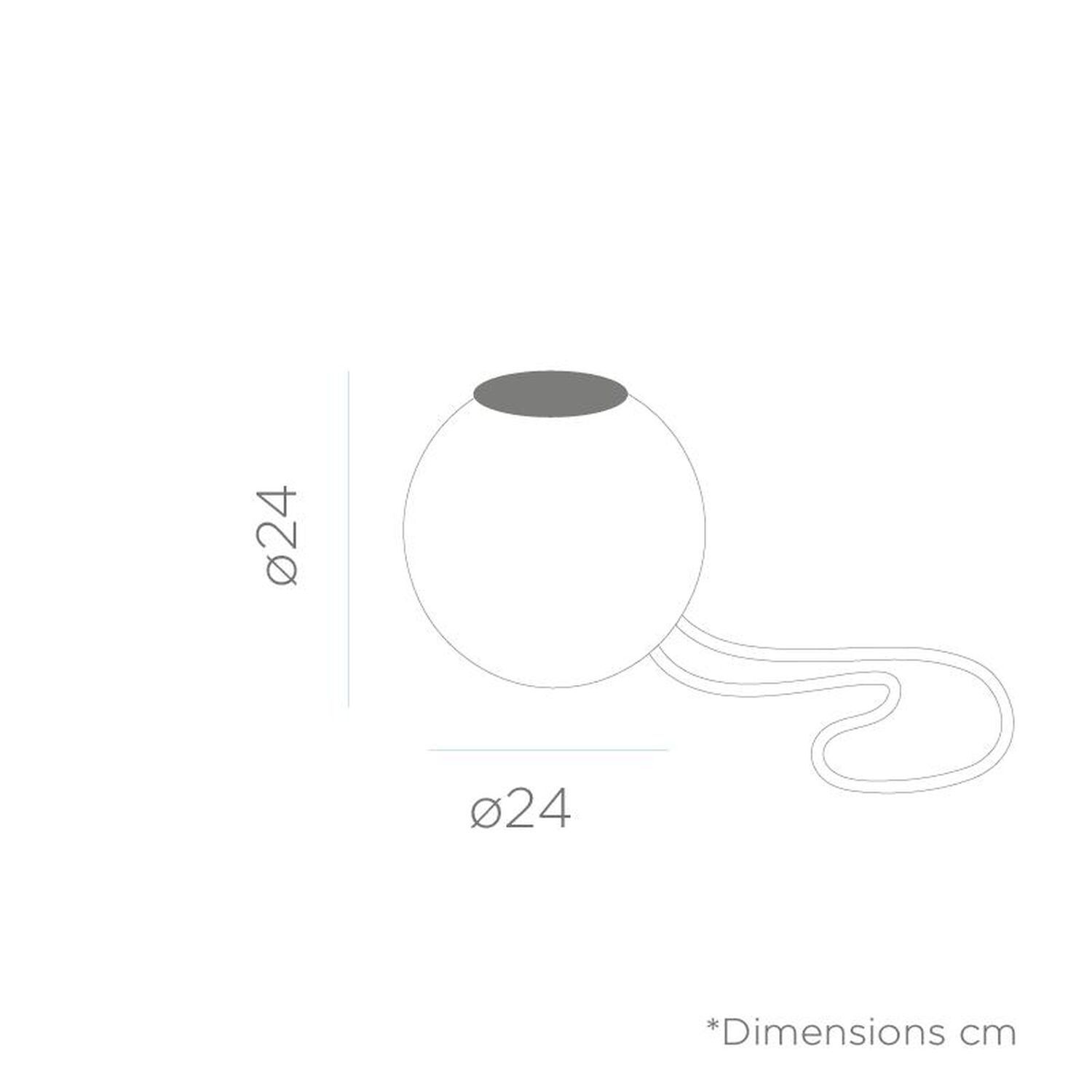 Suspension LED Boule variable RGBW IP65 Ø 24 cm Outdoor Besteck