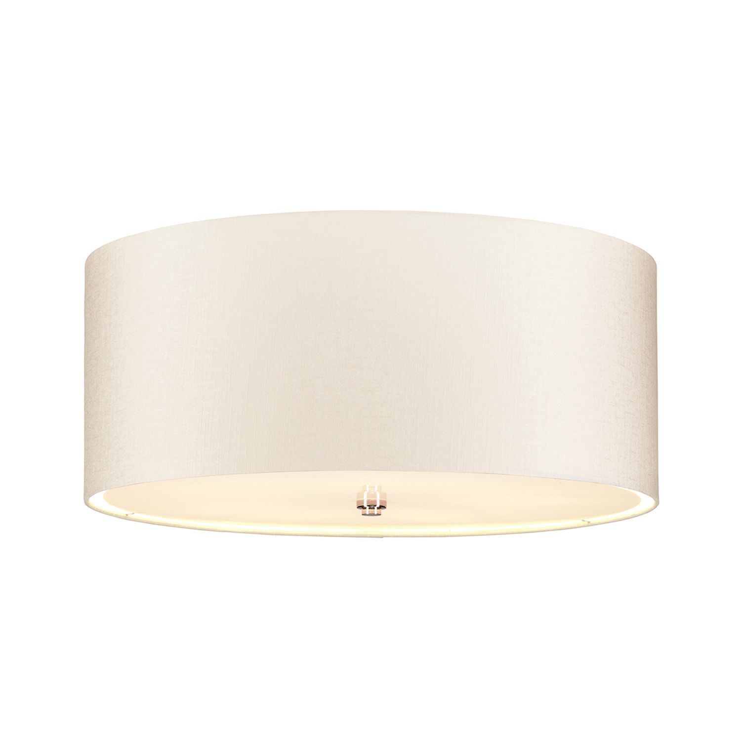 Deckenleuchte Creme Chrom rund Ø56cm blendarm