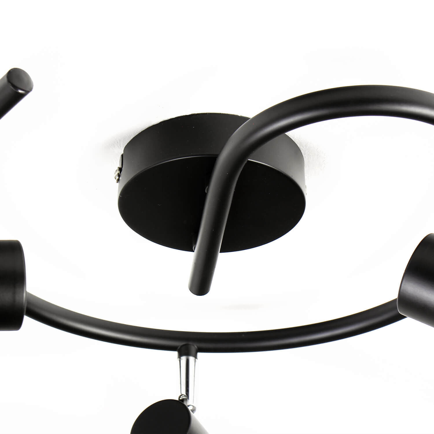 Spot géométrique noir métal rétro polyvalent MIA Spot géométrique noir métal rétro polyvalent MIA