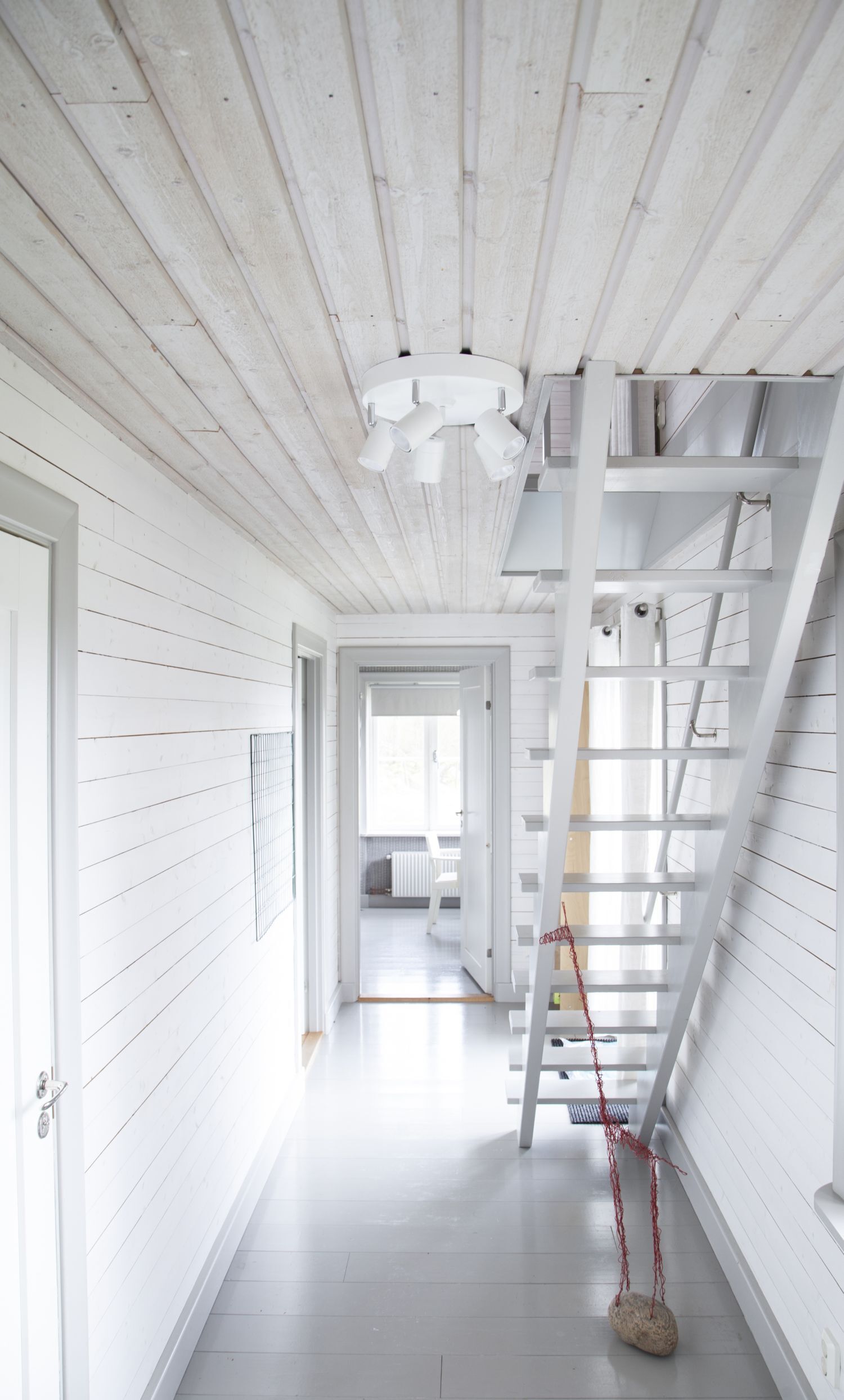 Deckenstrahler Weiß GU10 4-flammig klein Ø 30 cm Drinnen, Innenarchitektur, Fußboden