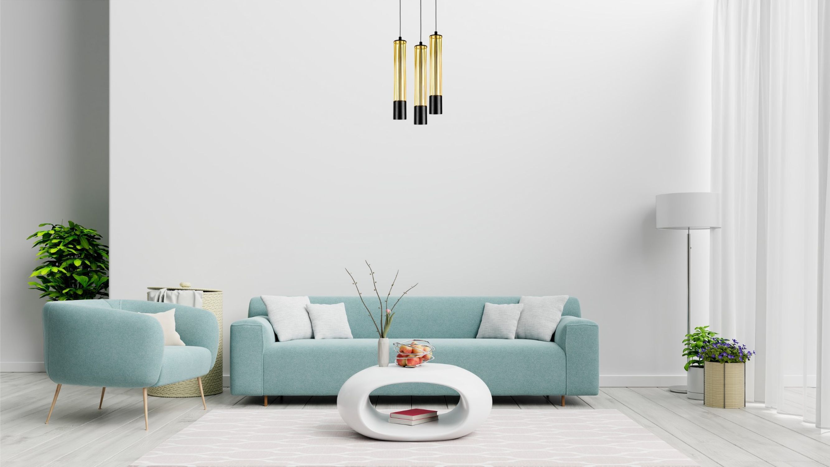 Wohnzimmer, Dekoration Ihres Zuhauses, Couch, Lampe, Innenarchitektur