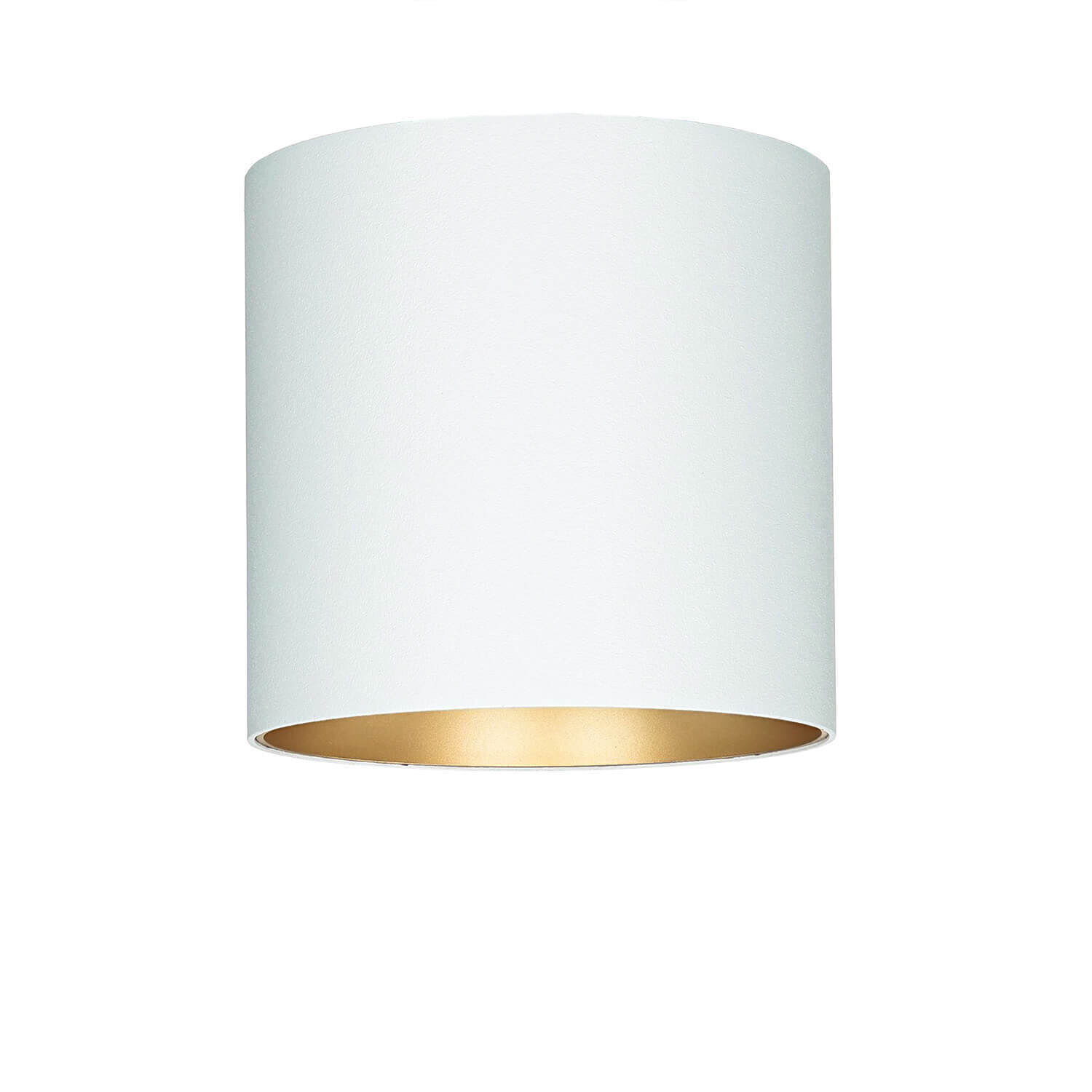 Runder Deckenspot Metall in Weiß Gold GU10 POINT Lampe, Deckenleuchte