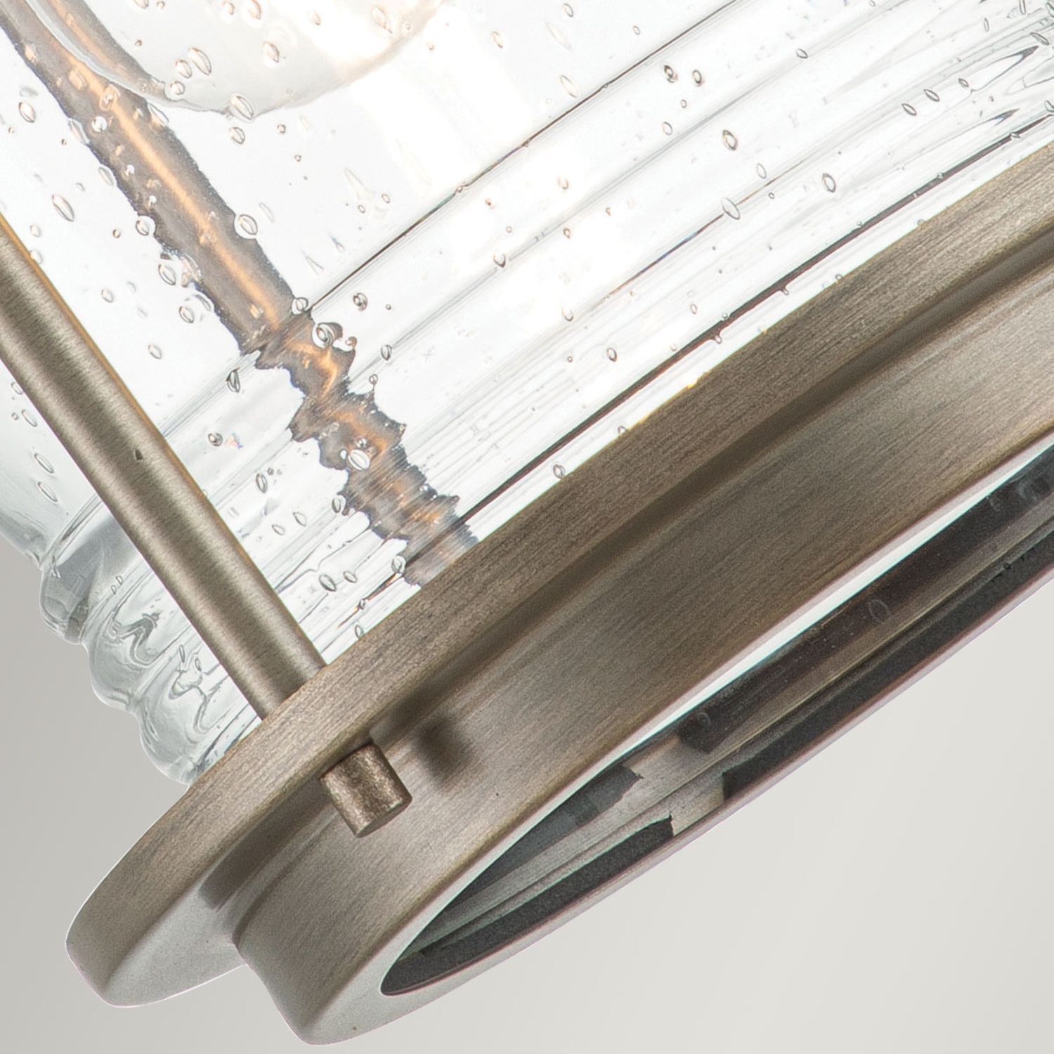 Wandleuchte außen Aluminium Glas 34,6 cm hoch IP44 E27