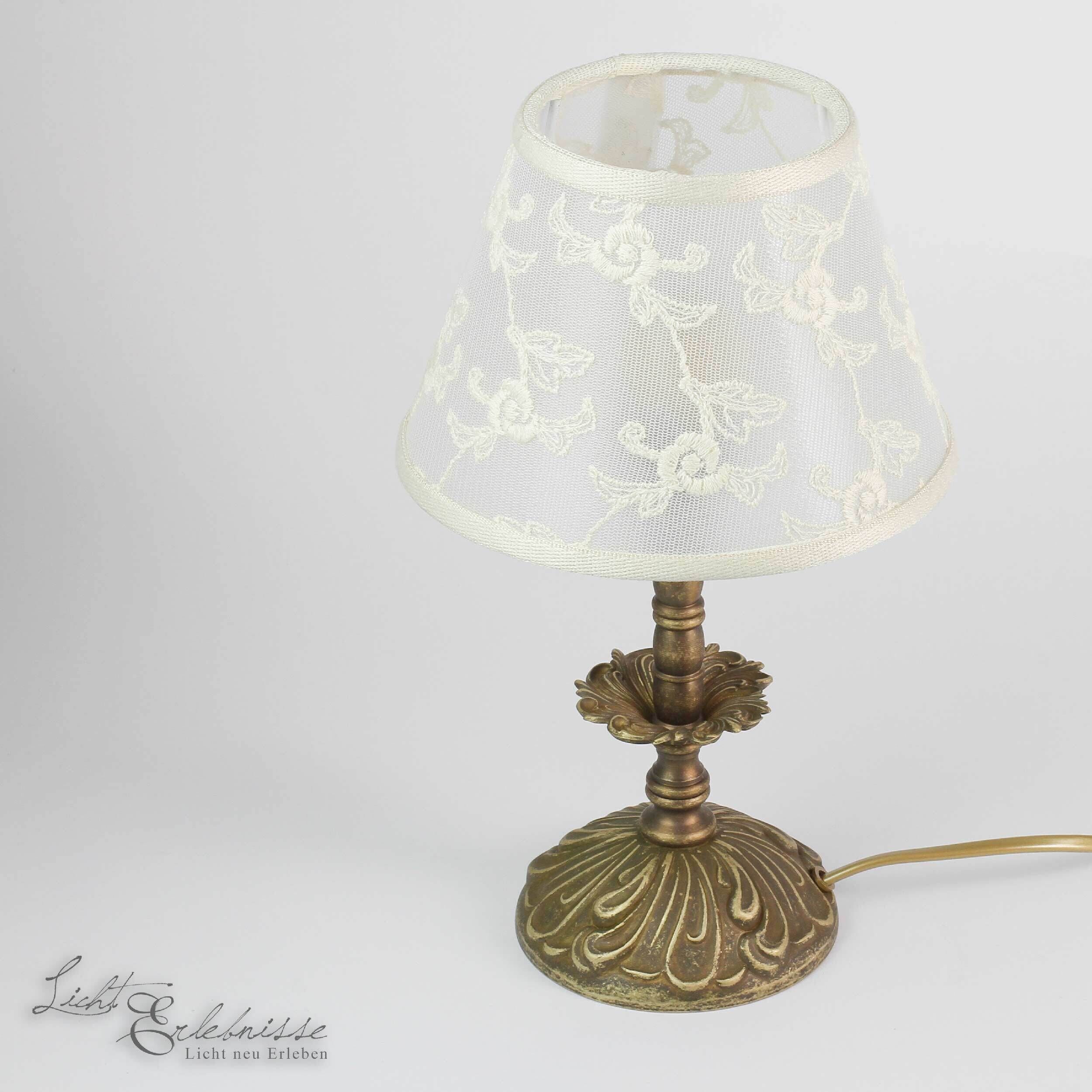 Lampe de table Premium laiton antique Lampe, Lampenschirm, Tischlampe