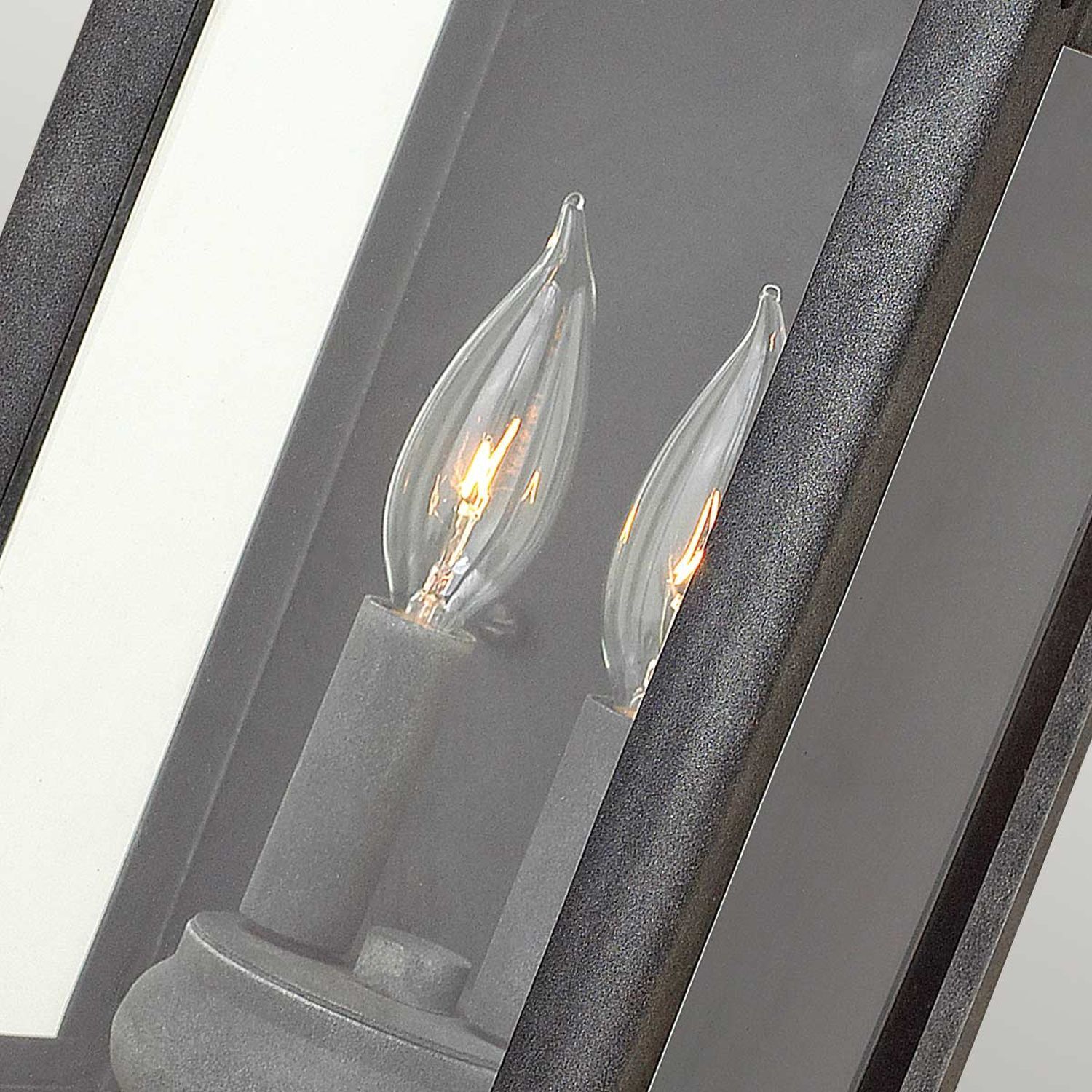 Licht, Lampe, Edison-Glühbirnen, Wandleuchte, Metallic-Schwarz