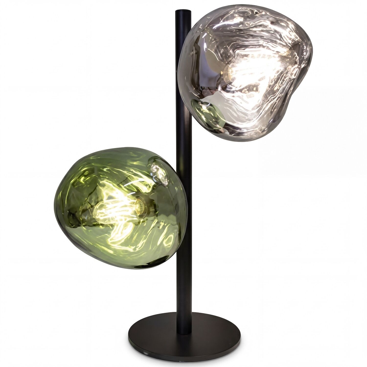 Lampa, Standlampe, Glaskugeln, 2–Schalen, Modernes Design