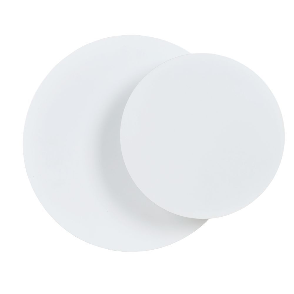 Applique murale Blanc Métal Bois rond Scandinave G9