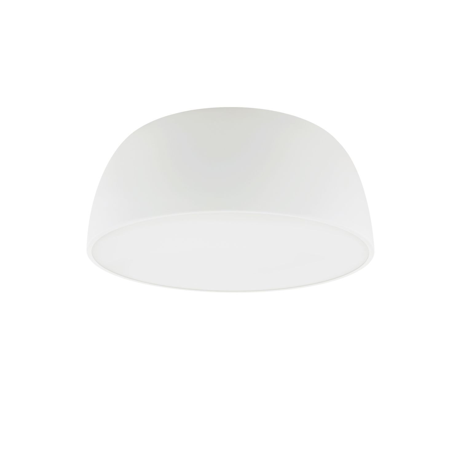 Deckenlampe Metall Weiß 3-flmg gemütlich E27 38 cm rund Deckenleuchte