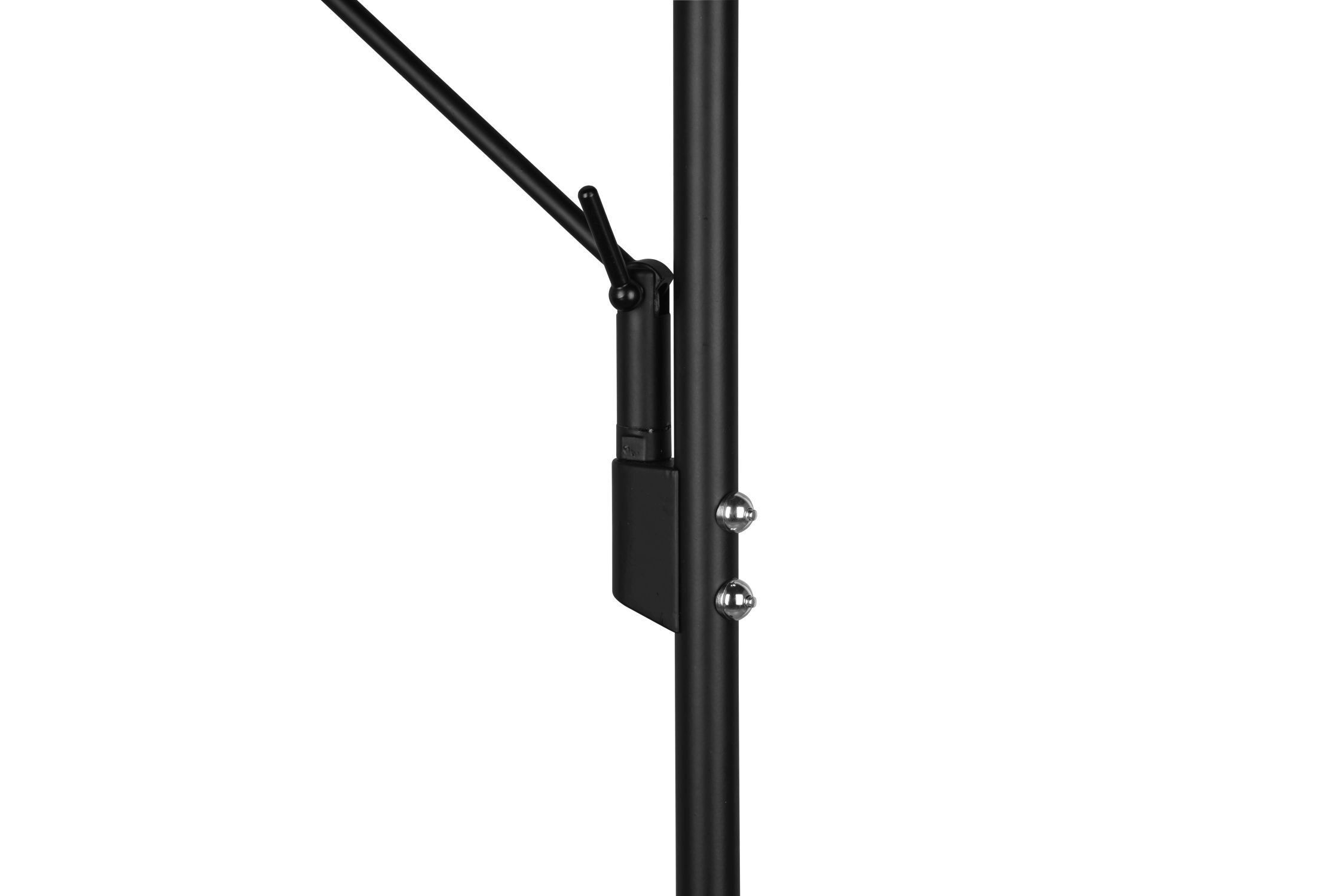 Dimmbare LED Stehlampe flexibel 180 cm Schwarz Lesen Elektrisches Gerät, Mikrophon