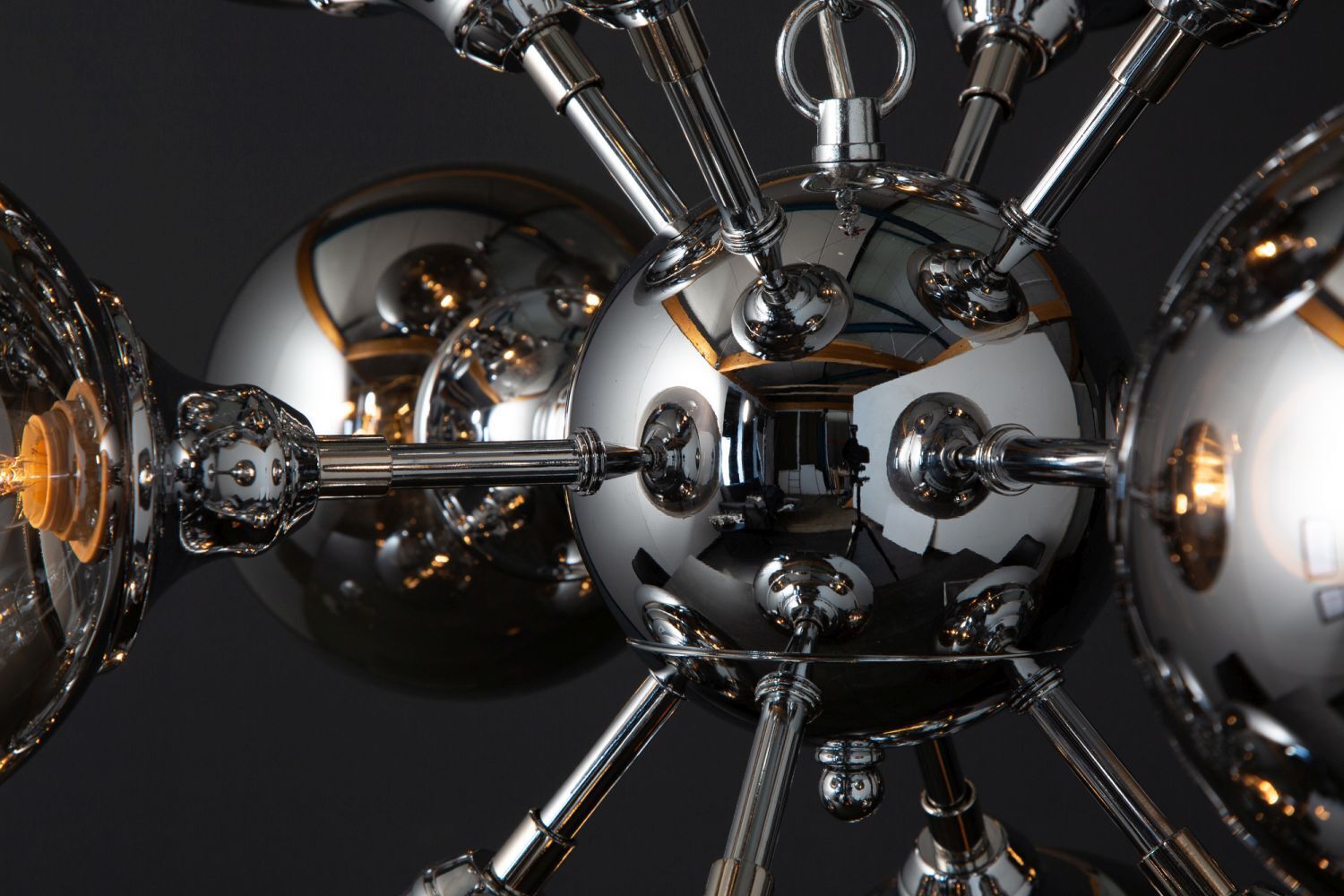 Pendelleuchte Kugel Schirme in Silber Modern Design Leuchter, Lampe