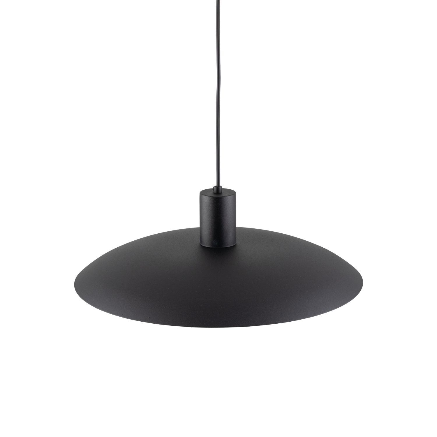 Suspension noire métal Ø41 cm rond E27 Loft