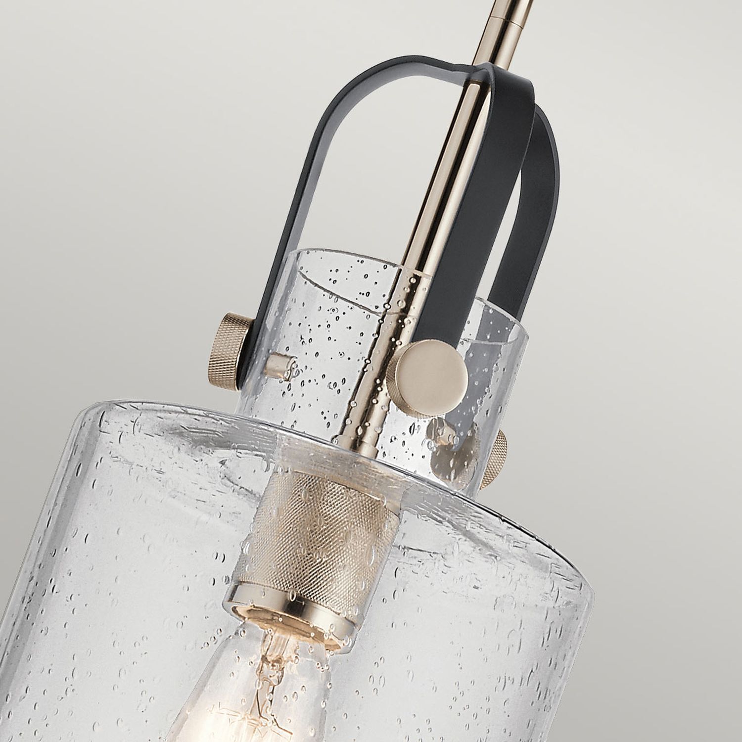 Hängelampe E27 Metall Glas 18 cm breit H: max. 141,6 cm Kronleuchter, Hängeleuchte, Glasschirm, Metallisch Gold, Wasserdicht Lichtplug