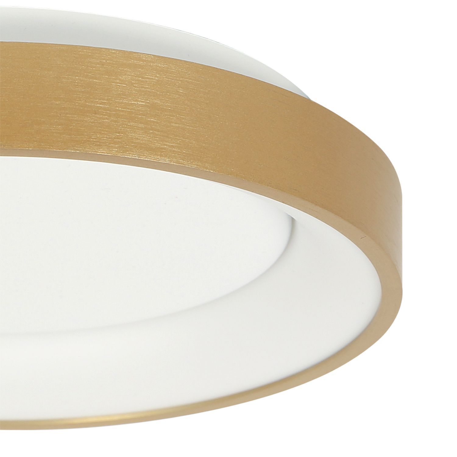 Plafonnier LED or blanc Ø28 cm 2700 K confortable Deckenleuchte