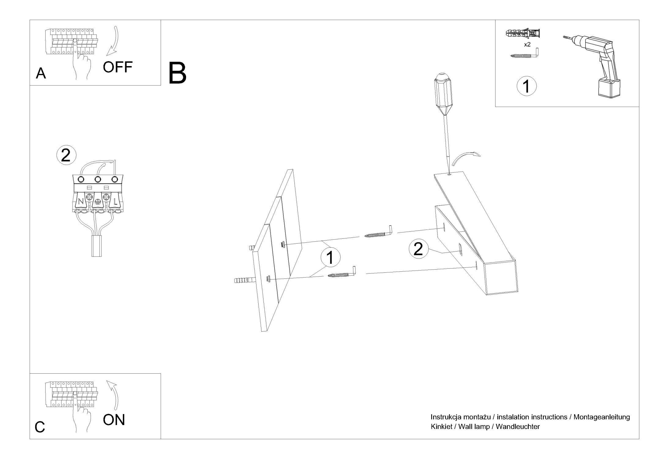 LED Wandleuchte Downlight 150 cm lang 4000 K 4940 lm Weiß