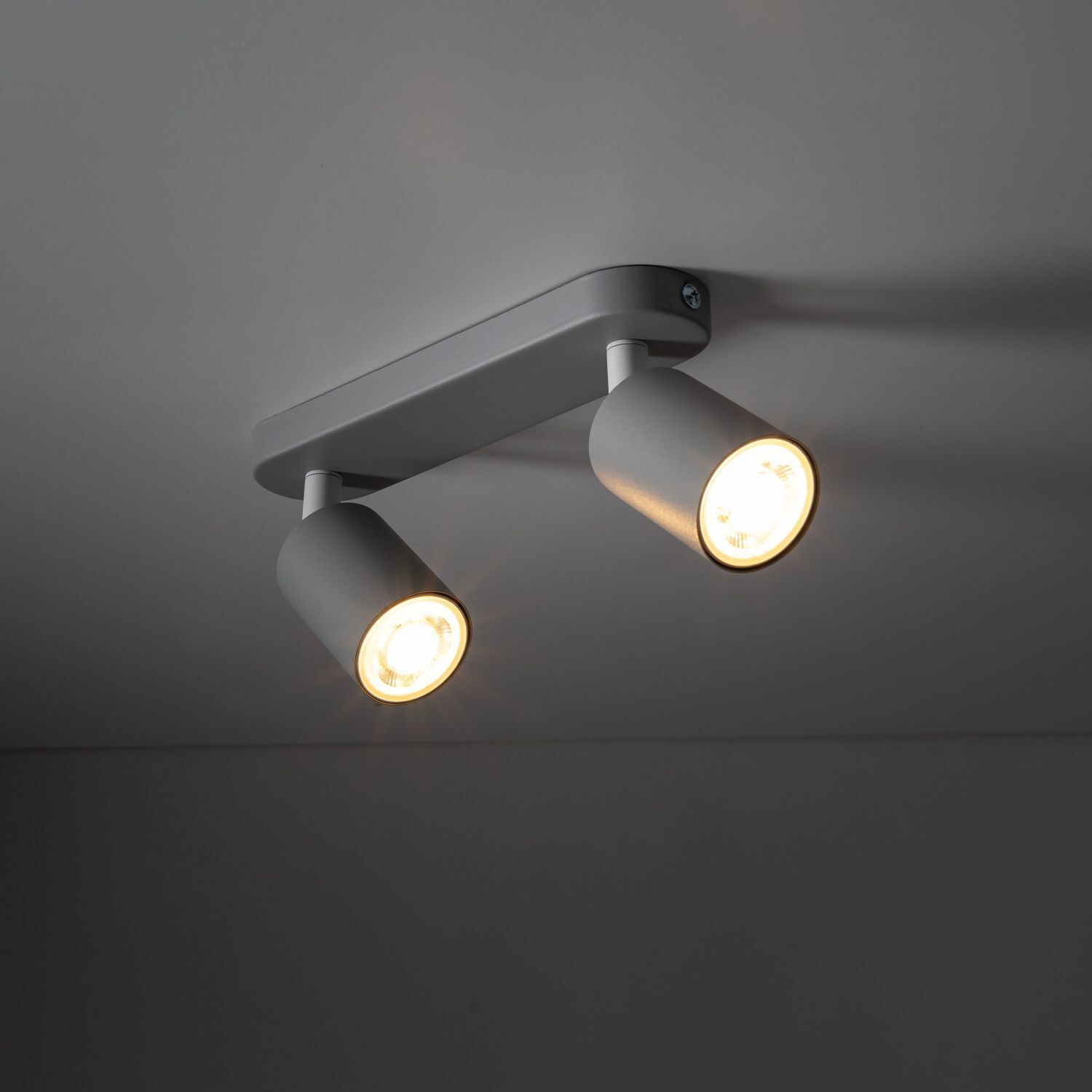 Projecteur de plafond Enfants Gris L : 35 cm orientable Métal 2x GU10 Beleuchtung, Deckenleuchte, Leuchte