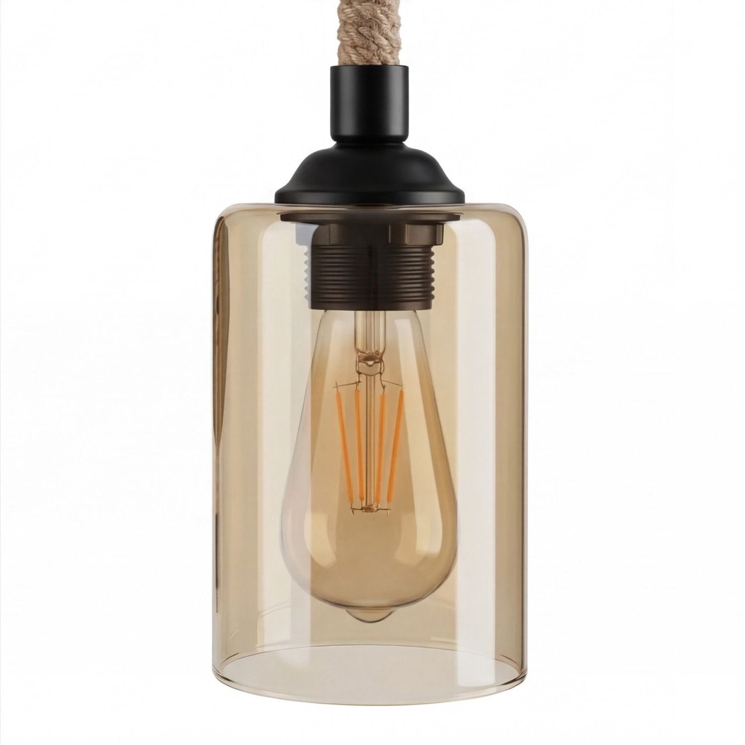 Hängeleuchte, Glühbirne, E27-Lampe, Rückständige Glaslampe, Vintage-Stil