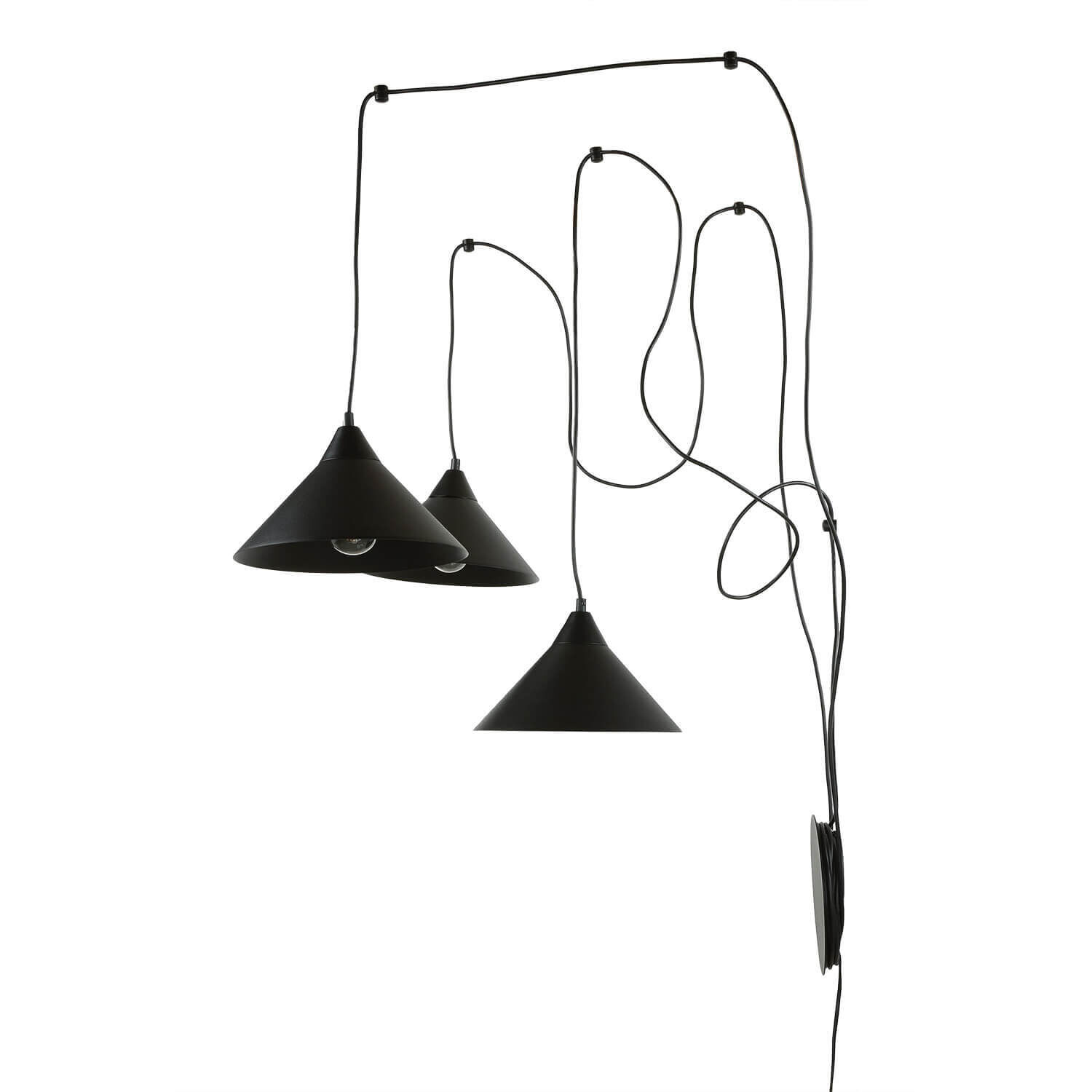 Spider Hängeleuchte mit Stecker Kabelschalter FLEXIO Lampe, Lampenschirm