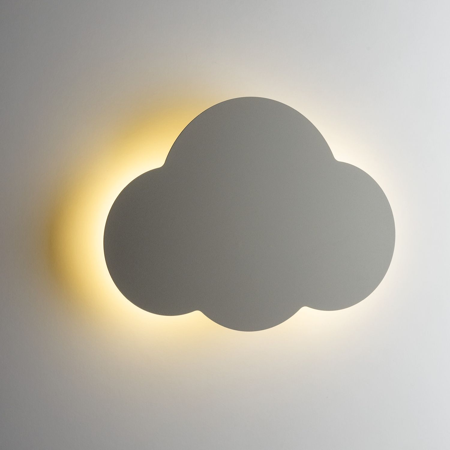 Lampe nuages enfants Beige L : 38 cm 2x G9 plat Métal