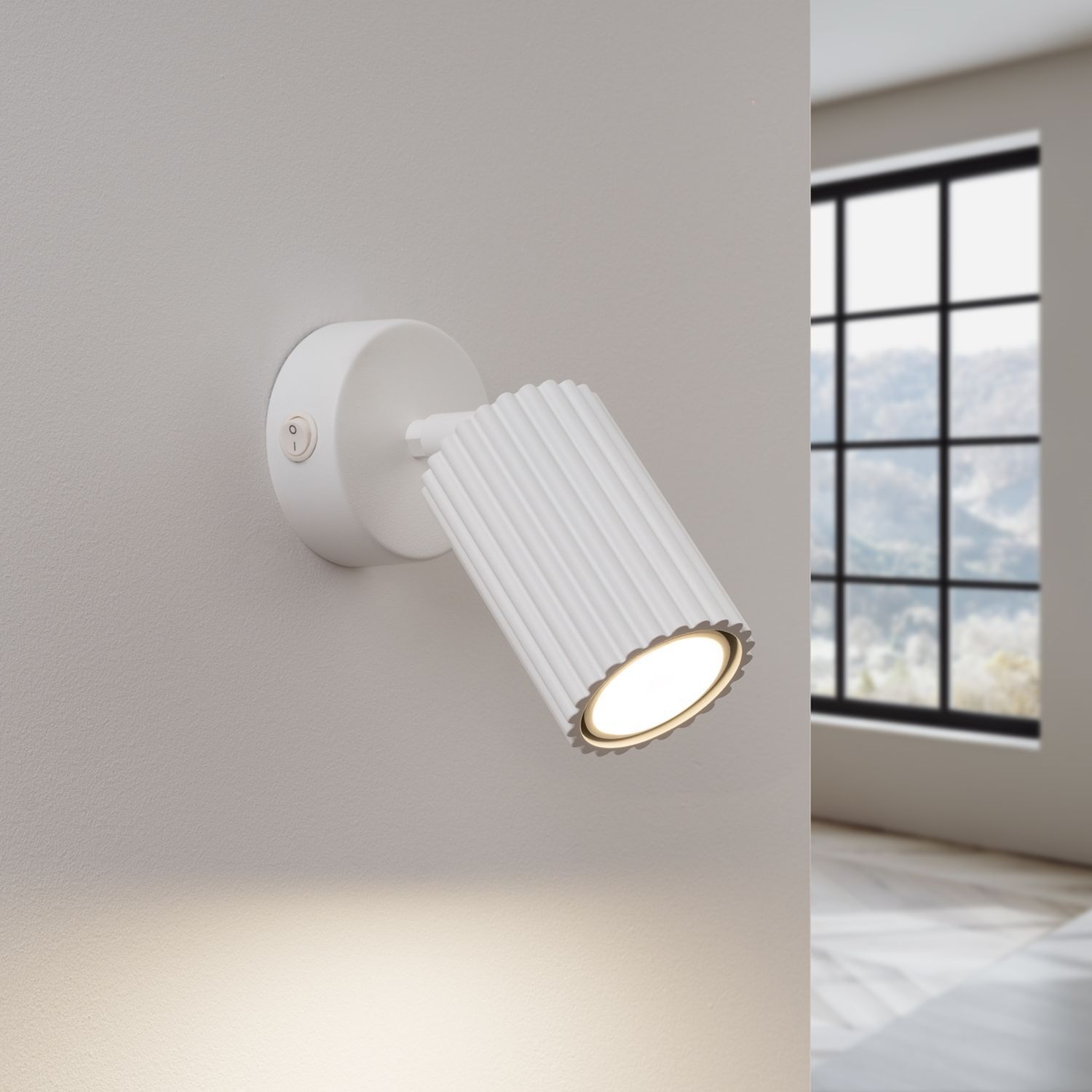 Spot Lampe blanche GU10 L : 8 cm petit aluminium orientable