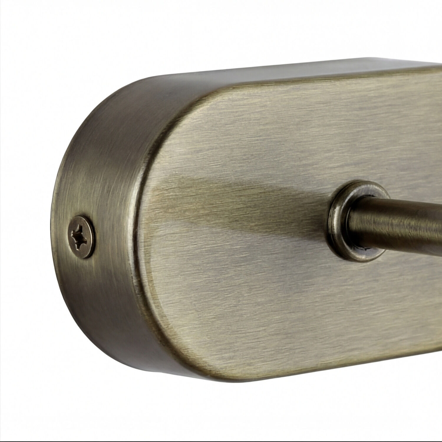 Bilderlampe verstellbar B: 35 cm 2x G9 in Messing antik Metallisch, Rundrohr-Armatur, Schnellmontage, Zylindrischer Körper, Schraube