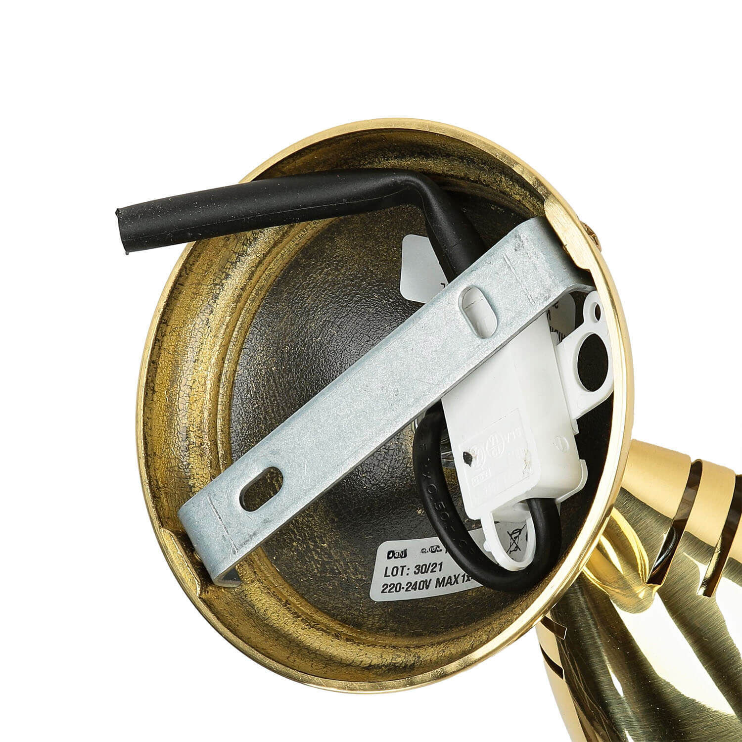 Spot lampe petit laiton massif E27 orientable Spot lampe petit laiton massif E27 orientable