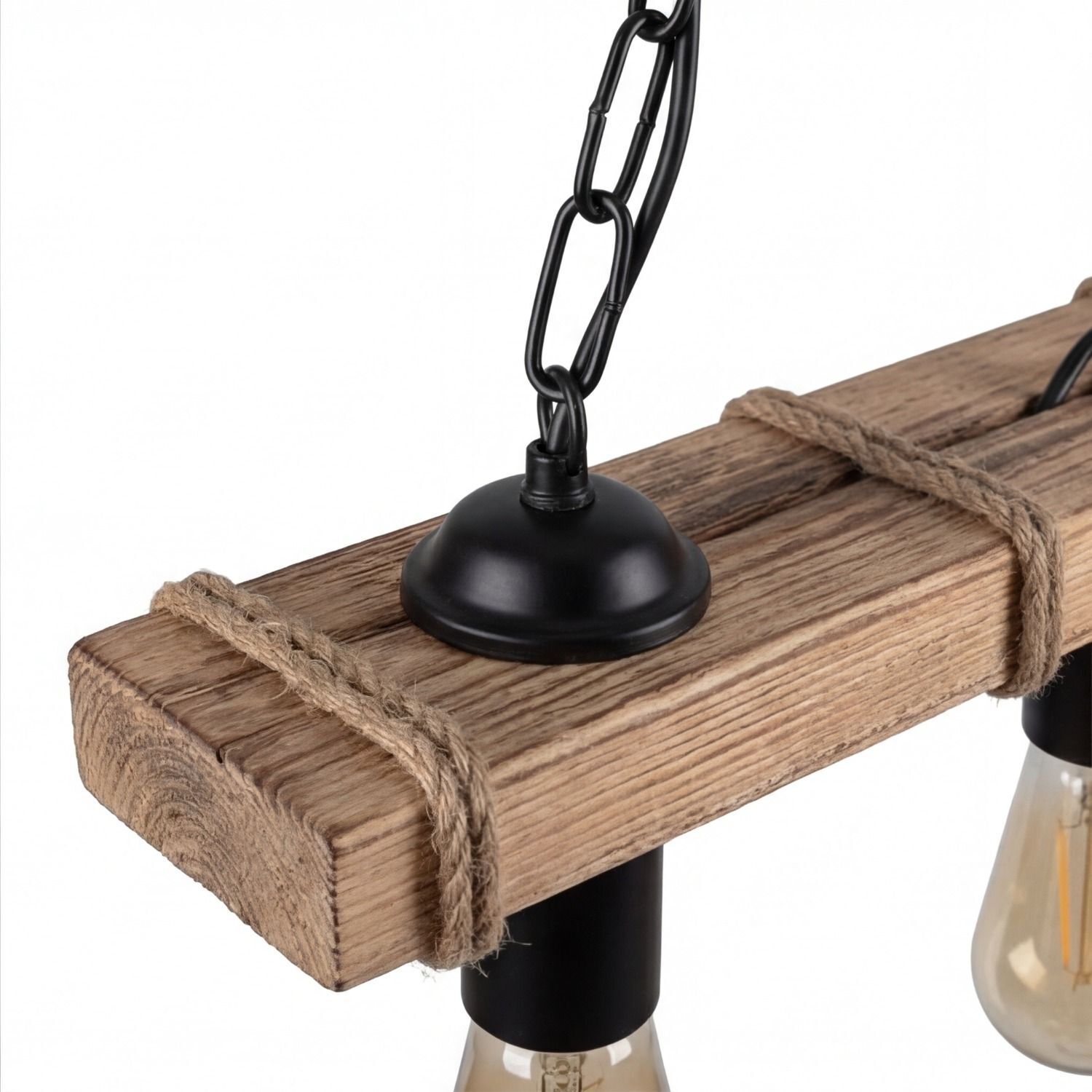 Holzbrett, hängende Beleuchtung, Holzoptik, Schlinge, Industrie-Design